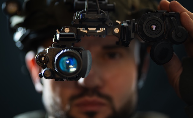 militarytechnologyclose-upofasoldierwithahigh-technight