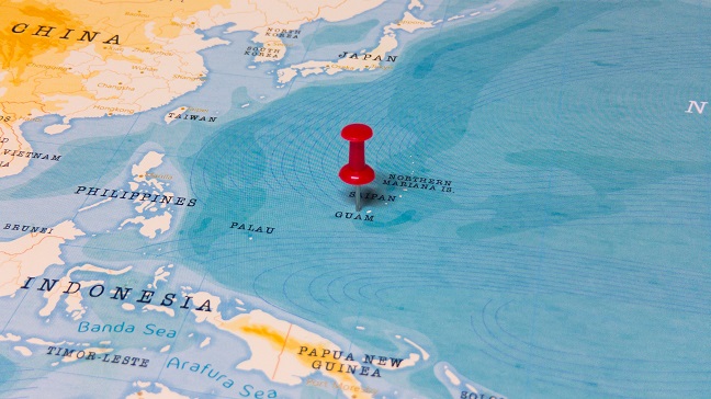 aredpinonguamoftheworldmap