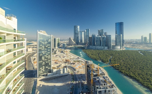 buildingsonalreemislandinabudhabitimelapsefrom